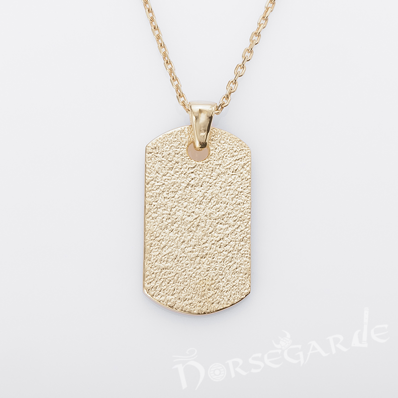Handcrafted Urnes Ornament Pendant - Gold