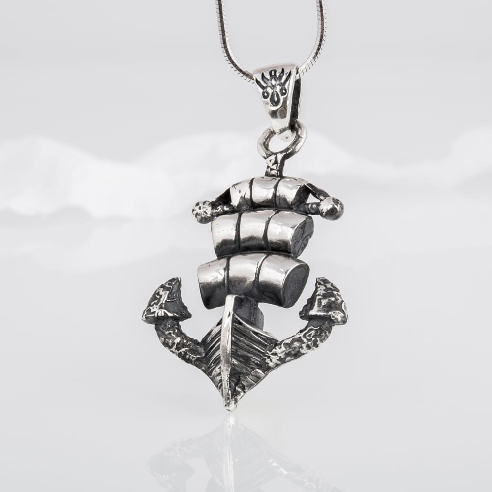 Handcrafted Ghost Ship Anchor Pendant - Sterling Silver