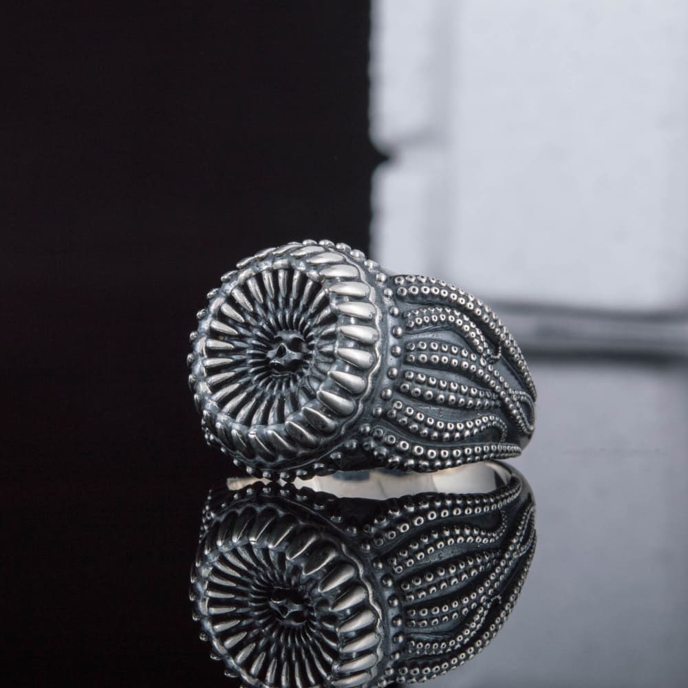Handcrafted Maw of the Kraken Ring - Sterling Silver