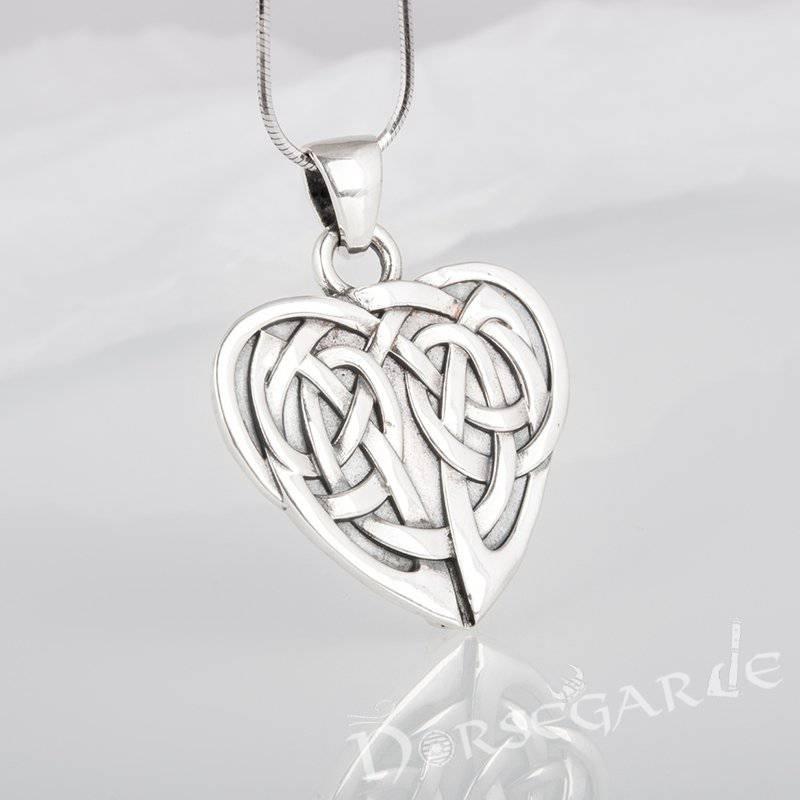Handcrafted Celtic Heart Knot Pendant - Sterling Silver