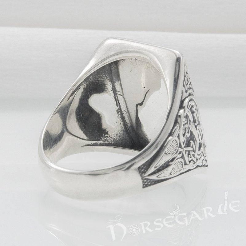 Handcrafted Mjölnir Signet Ring - Sterling Silver