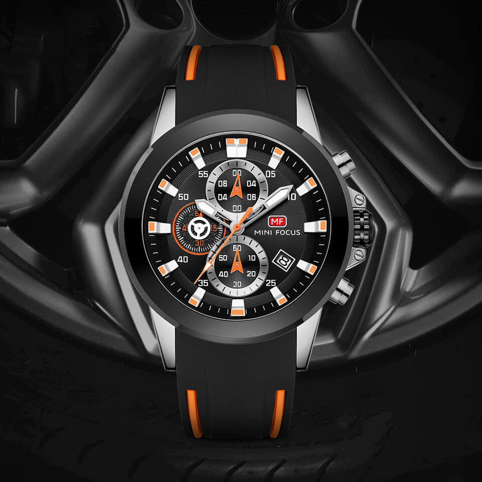 Sports chronograph watch