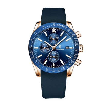 David | Stylish Men’s Chronograph with Versatile Strap Options | 44mm
