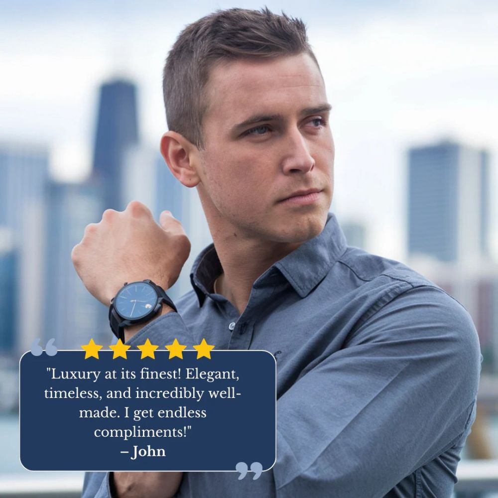 Liam | Celestial World-Time Leather Watch