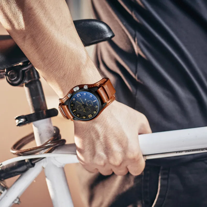 Regalis | Classic Men’s Quartz Watch – Business Style, Leather Band