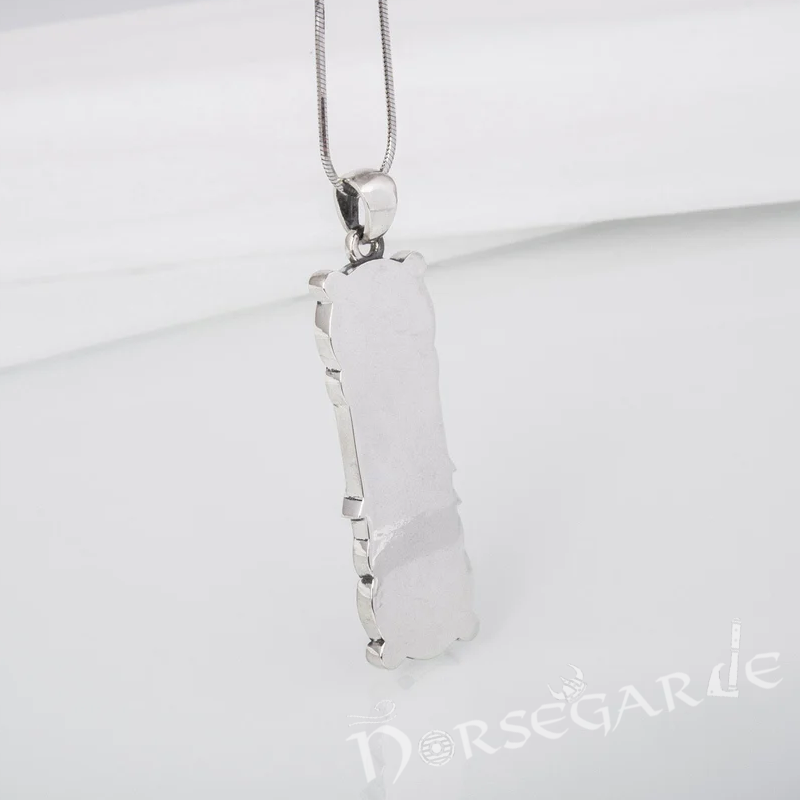 Handcrafted Celtic Pattern & Valknut Pendant - Sterling Silver