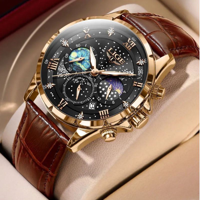 Liam - Elegant Moon Phase Watch