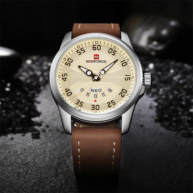 James - Quartz Watch with Leather Strap