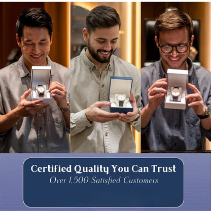 Felipe | Bold Men’s Skeleton Leather Watch