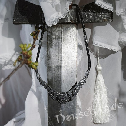 Handcrafted Valkyrie's Embrace Necklace - Sterling Silver
