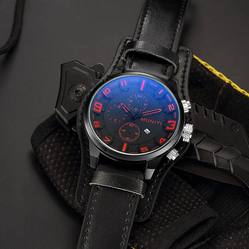 Regalis | Classic Men’s Quartz Watch – Business Style, Leather Band