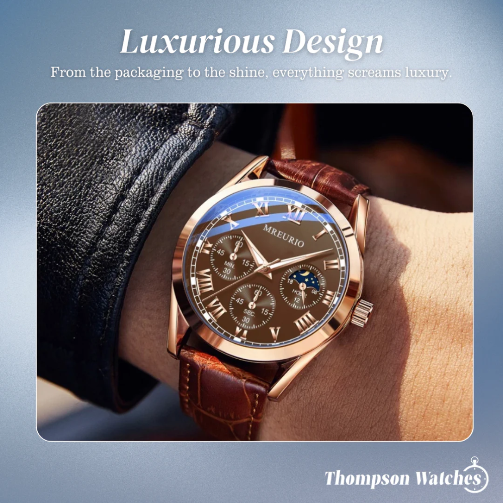 Stephen | Elegant Moon Phase Chronograph | 42mm