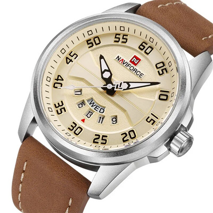 James - Quartz Watch with Leather Strap