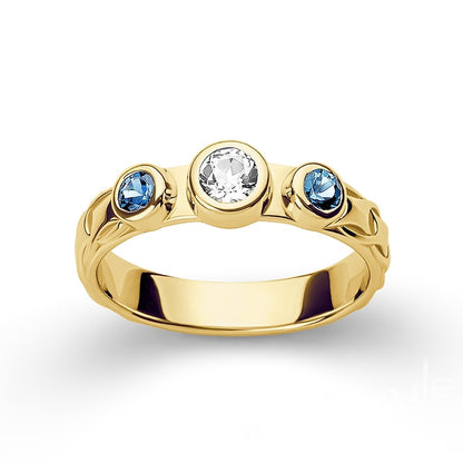 Handcrafted Ornamental Weave Band - Gold