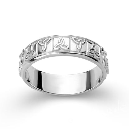 Handcrafted Triquetra Noble Band - Gold