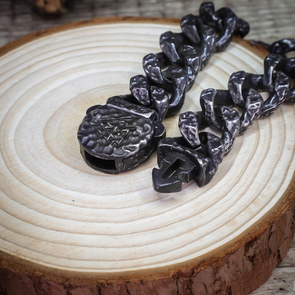 Battered Iron Warrior Bracelet - Stainless Steel