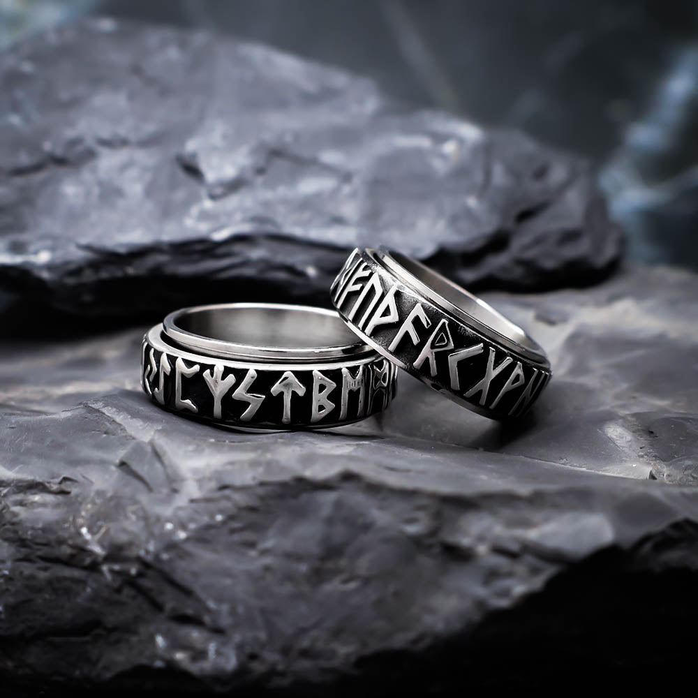 Rune Spinner Ring - Stainless Steel