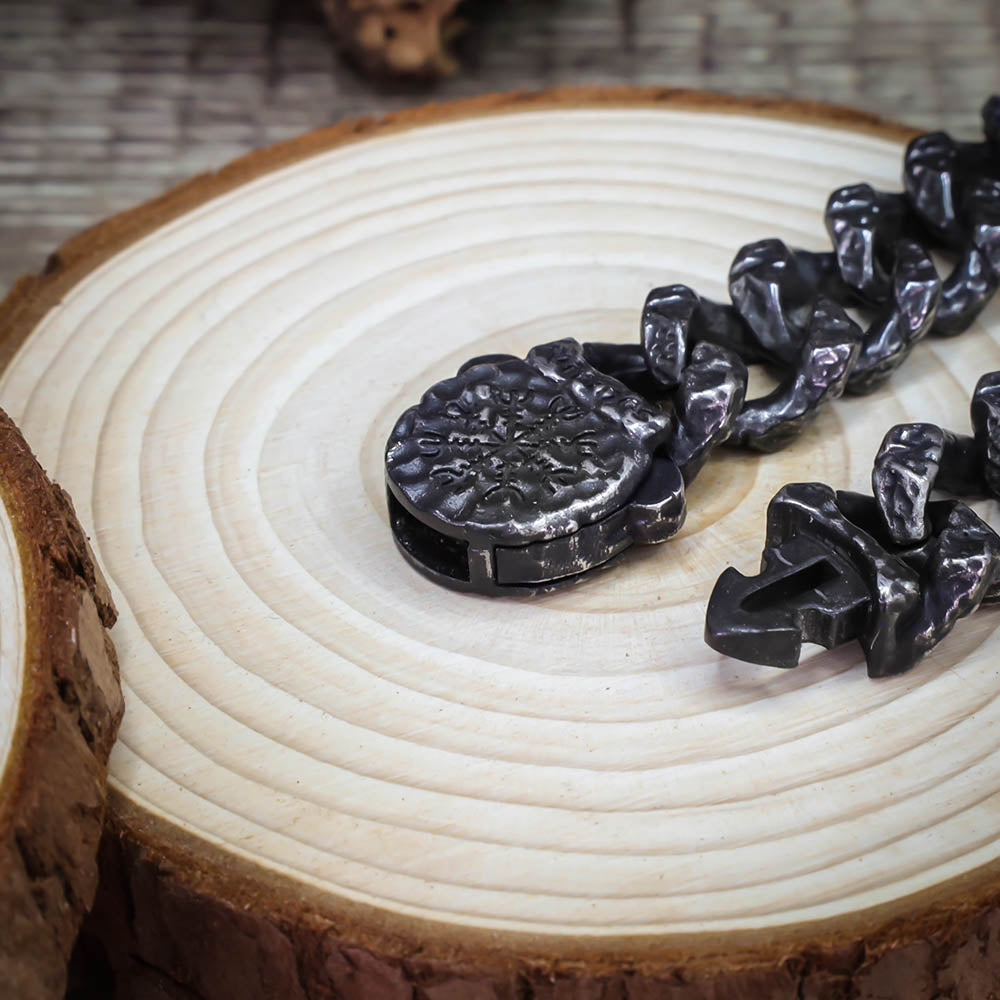 Battered Iron Warrior Bracelet - Stainless Steel