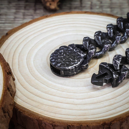 Battered Iron Warrior Bracelet - Stainless Steel