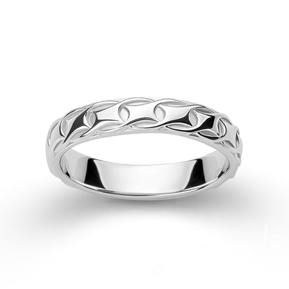 Handcrafted Ornamental Weave Band - Gold