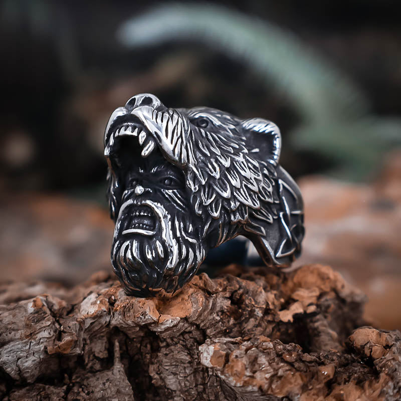 Bear Berserker Ring - Stainless Steel