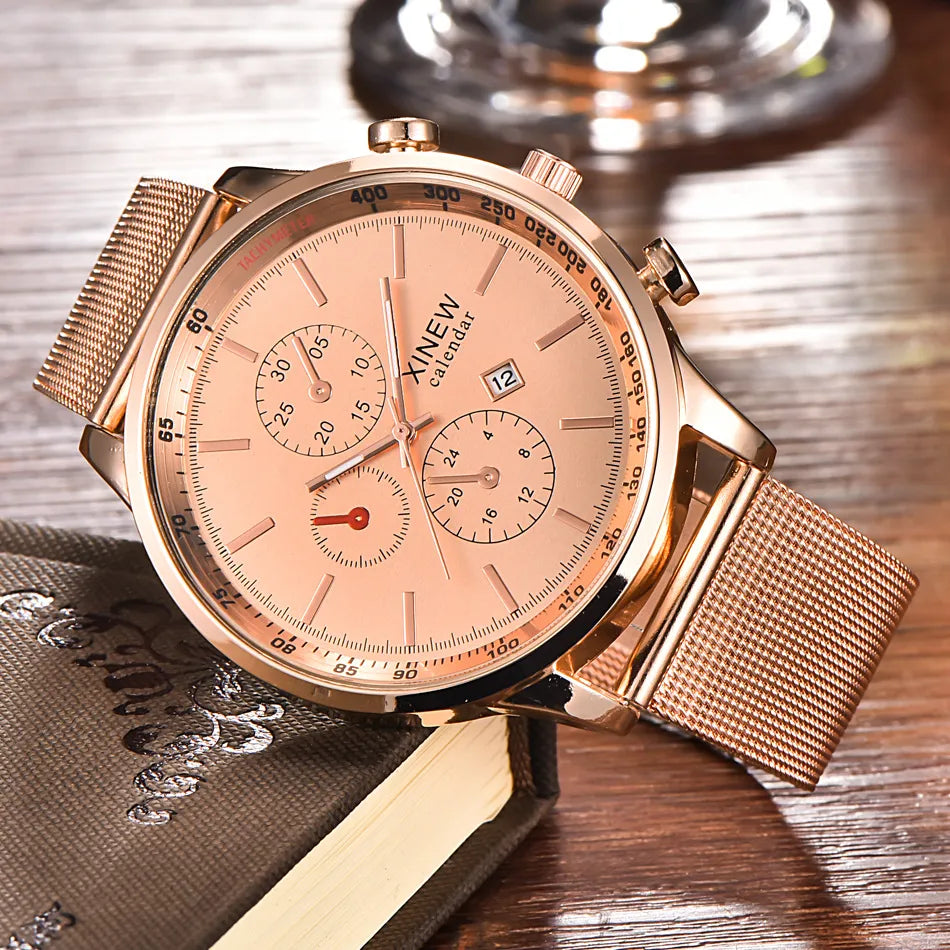 Stormmark | Sleek Men’s Stainless Steel Quartz Watch