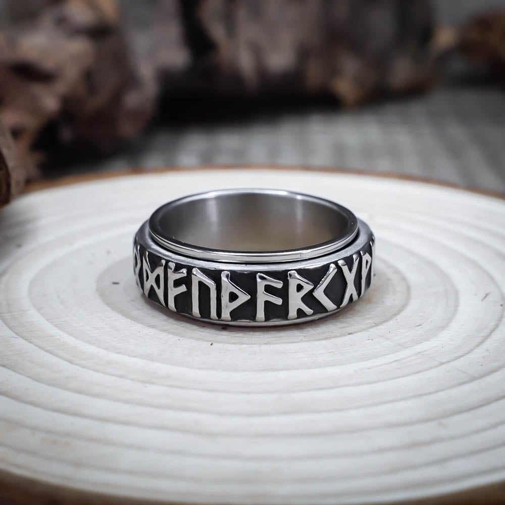 Rune Spinner Ring - Stainless Steel