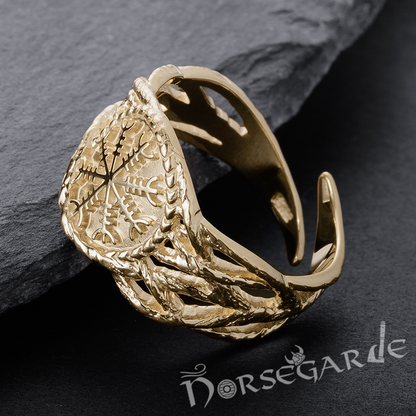 Handcrafted Brambles Helm of Awe Band - Gold