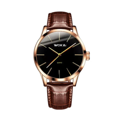 Ian | Elegant Rose Gold Quartz Watch Dean | 40mm