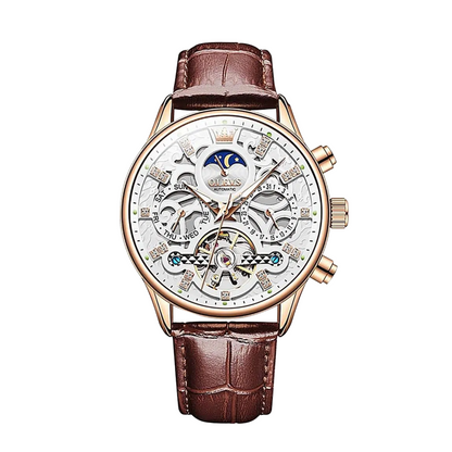 Emmett | Automatic Mechanical Watch with Leather Strap