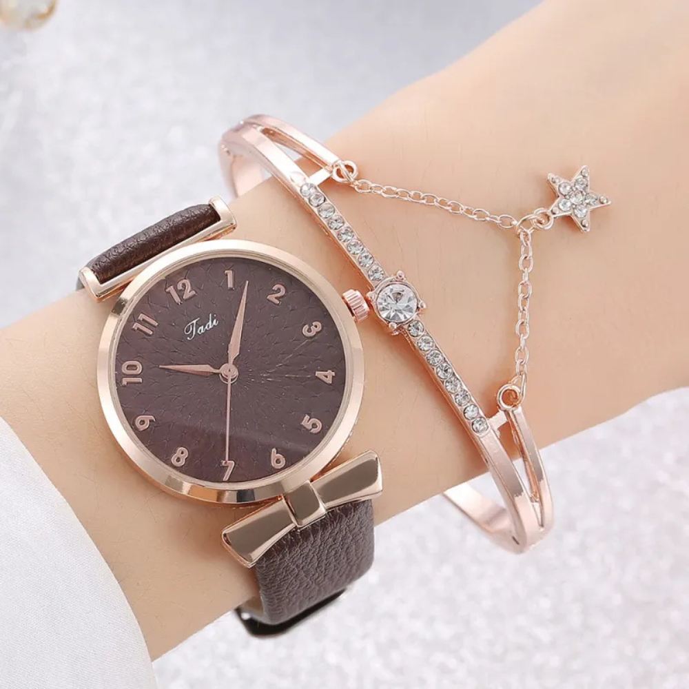 Avenoir | Watch Female Literal Drainage Bracelet Set Watch