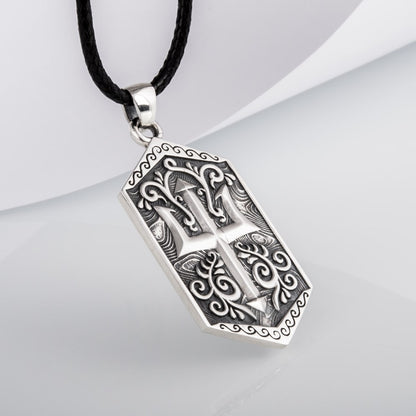 Handcrafted Deep Sea Trident Amulet - Sterling Silver