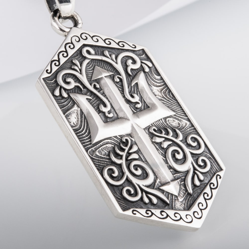 Handcrafted Deep Sea Trident Amulet - Sterling Silver
