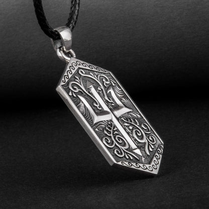 Handcrafted Deep Sea Trident Amulet - Sterling Silver