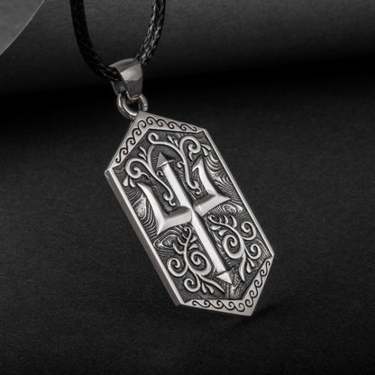Handcrafted Deep Sea Trident Amulet - Sterling Silver