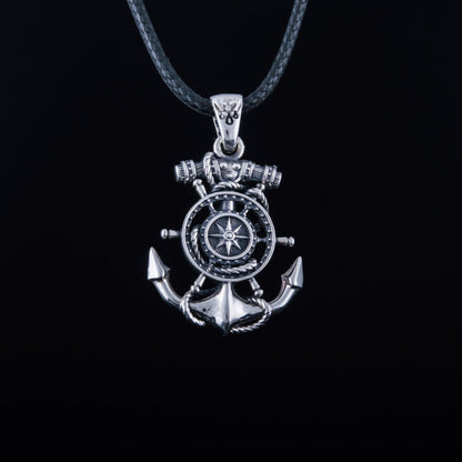 Handcrafted Navigator's Anchor Pendant - Sterling Silver