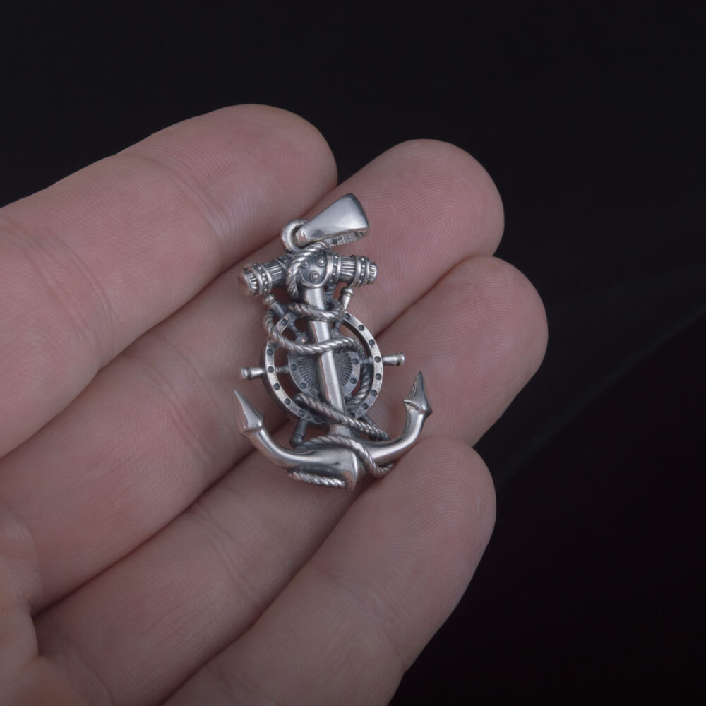 Handcrafted Navigator's Anchor Pendant - Sterling Silver
