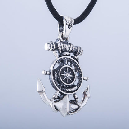 Handcrafted Navigator's Anchor Pendant - Sterling Silver