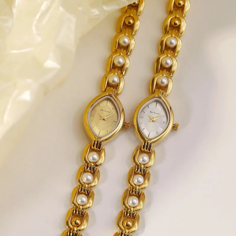 Dione | Mid-ancient  Luxury Imitation Pearl Elegant Watch