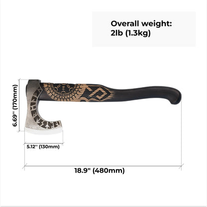 Handforged Nordic Axe 'Resolve'