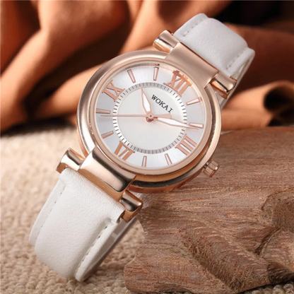 Montair | Women's Belt Shell Convex Quartz Watch