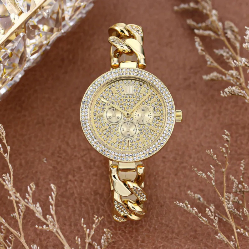 Olivyne | Diamond Chain Quartz Watch