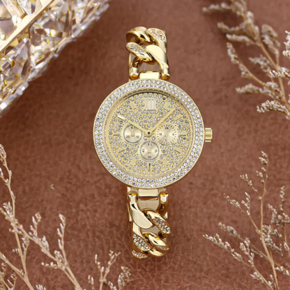 Olivyne | Diamond Chain Quartz Watch
