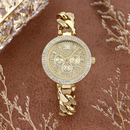 Olivyne | Diamond Chain Quartz Watch