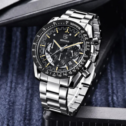 Crimson Tide | Elegant Quartz Watch for Timeless Style