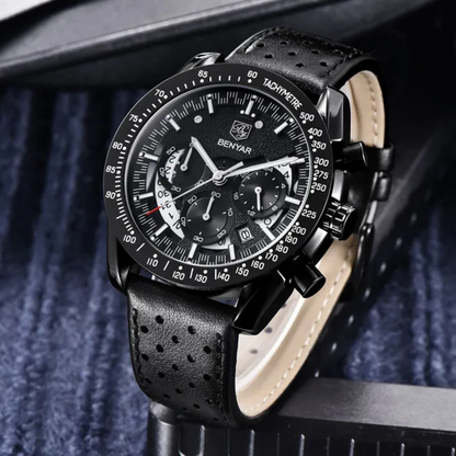 Crimson Tide | Elegant Quartz Watch for Timeless Style