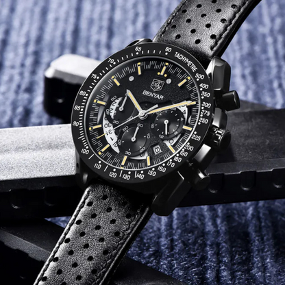 Crimson Tide | Elegant Quartz Watch for Timeless Style