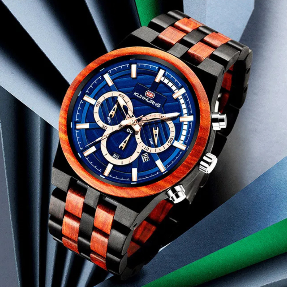 Vanguard | Wooden watch large dial quartz watch