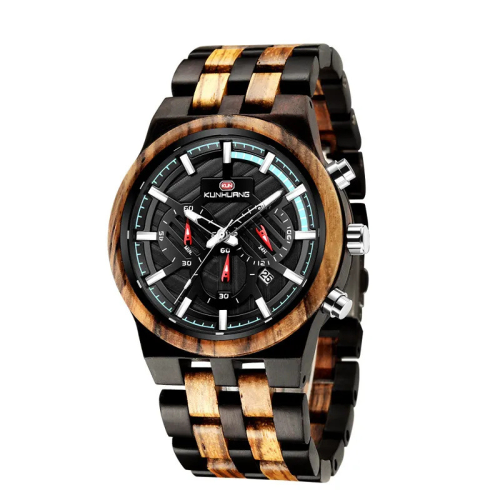 Vanguard | Wooden watch large dial quartz watch