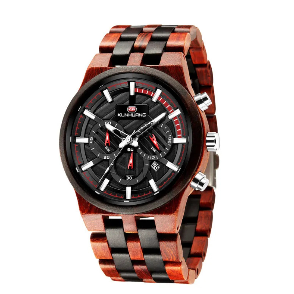 Vanguard | Wooden watch large dial quartz watch